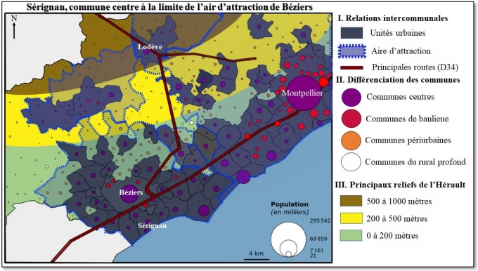 Croquis de situation de la commune